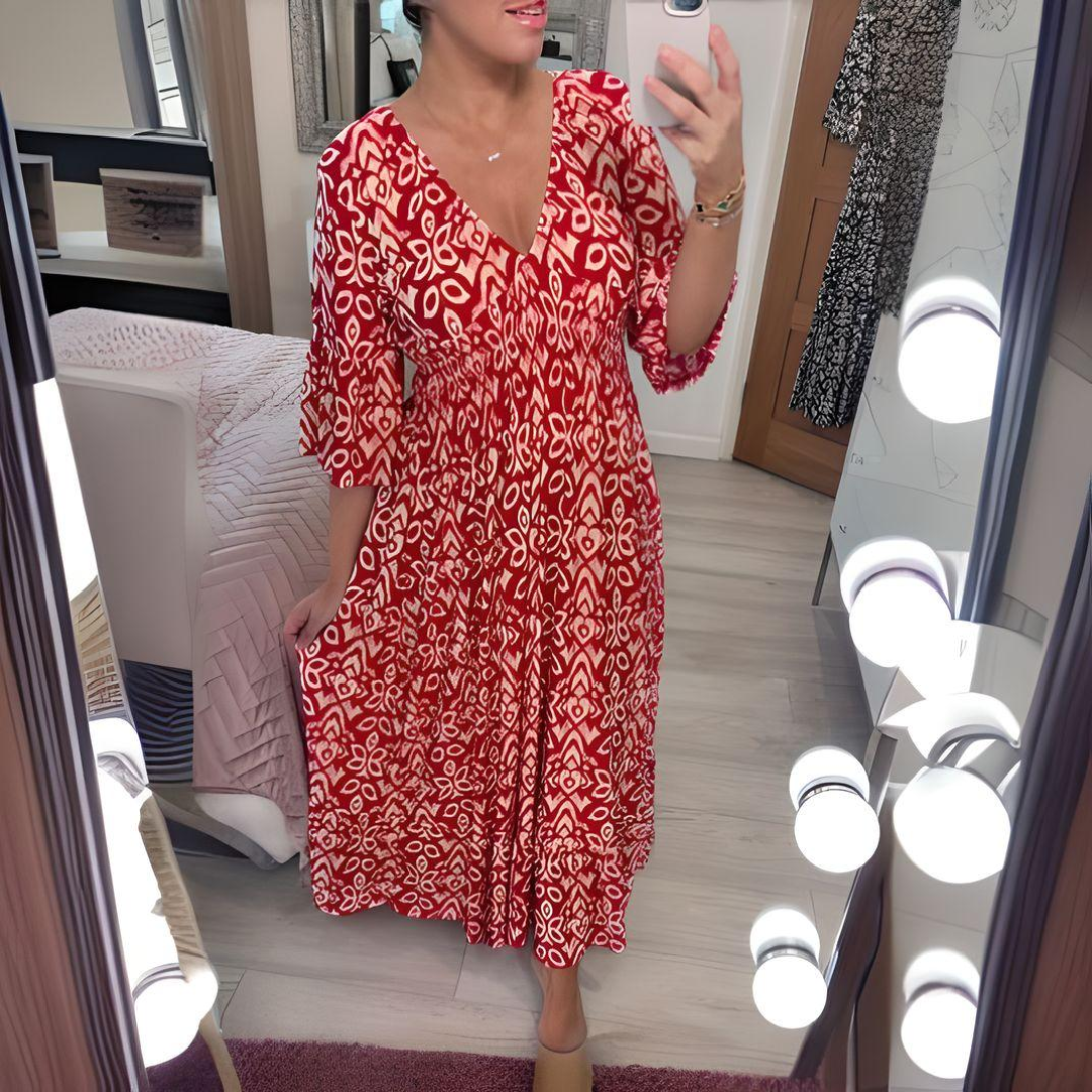 Alyssa – Boho-inspireret Maxi Kjole til Kvinder