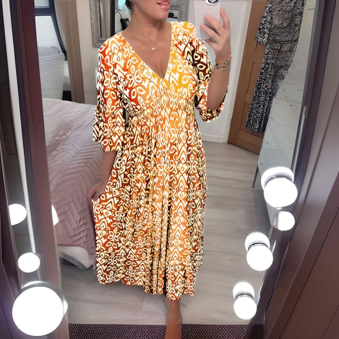 Alyssa – Boho-inspireret Maxi Kjole til Kvinder