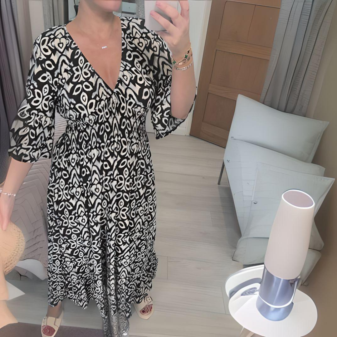 Alyssa – Boho-inspireret Maxi Kjole til Kvinder