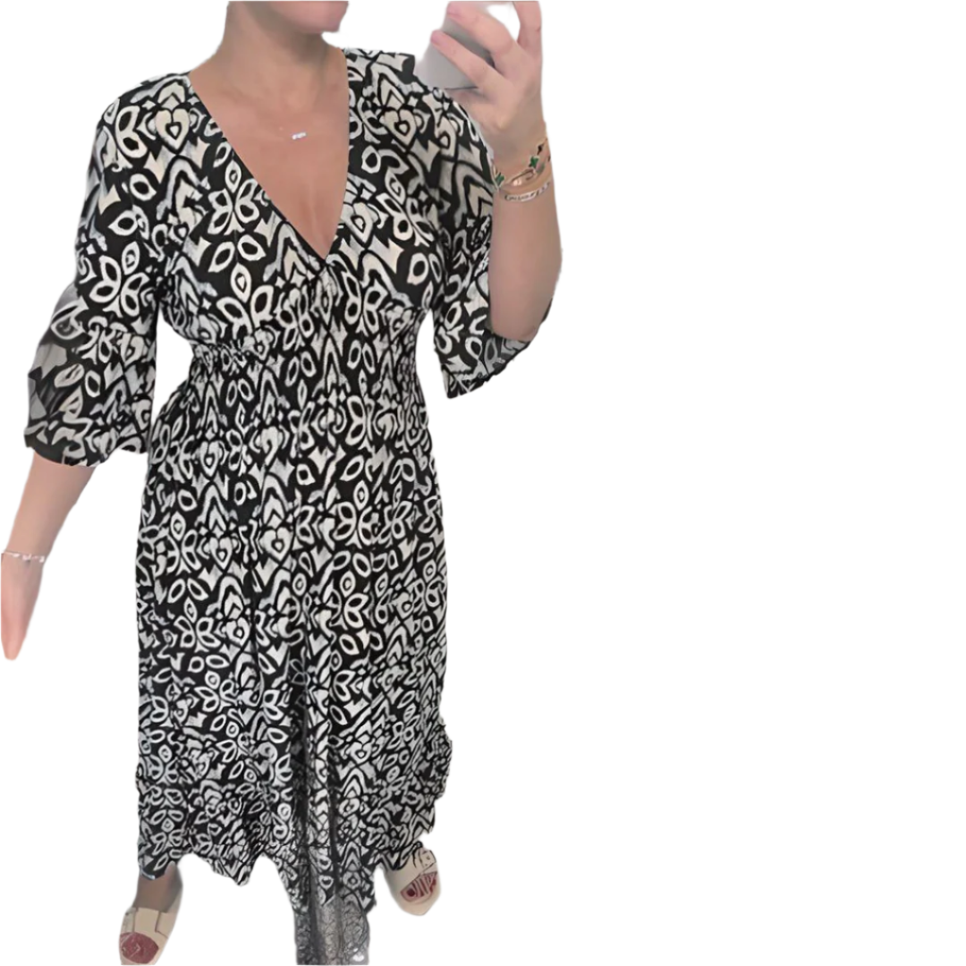 Alyssa – Boho-inspireret Maxi Kjole til Kvinder