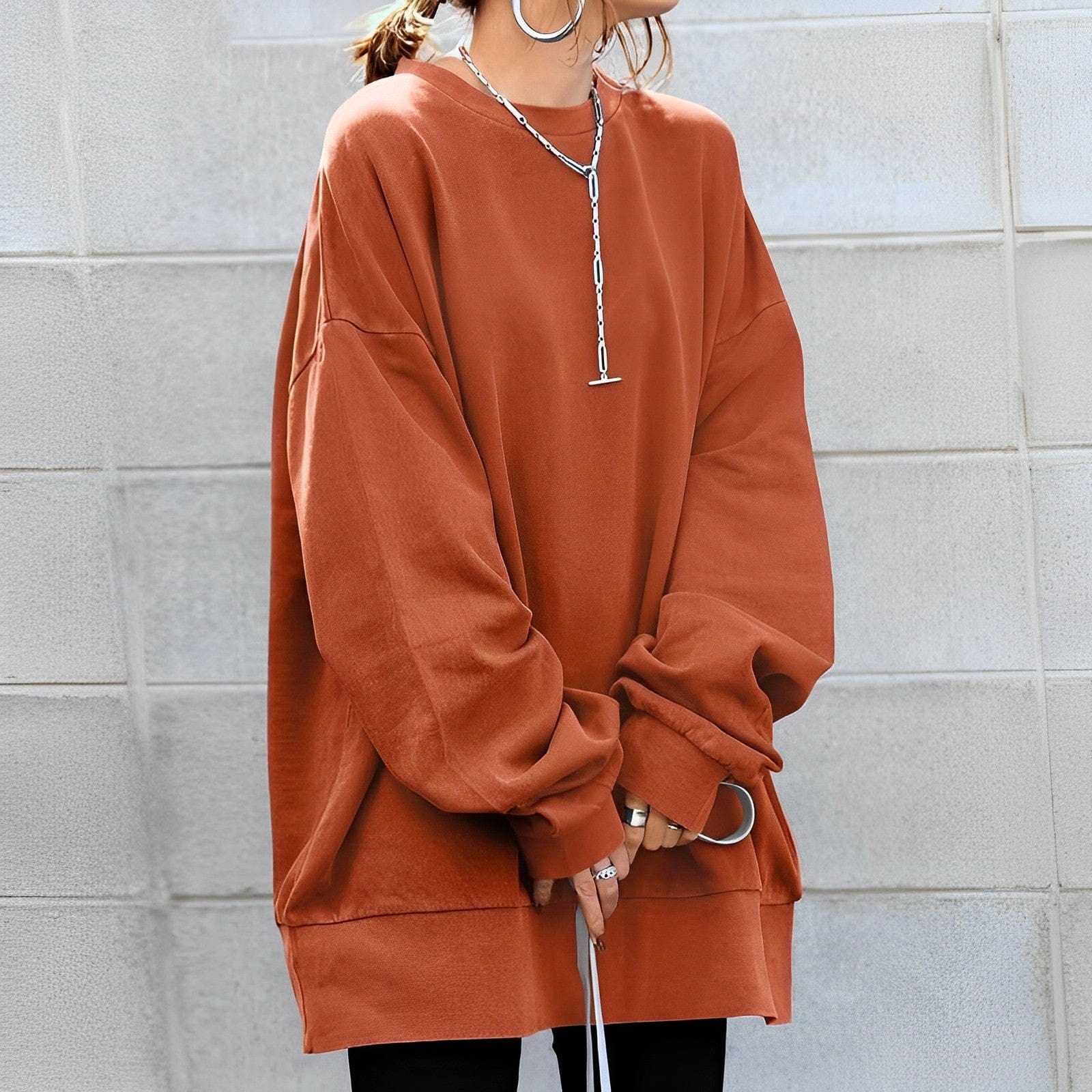 CarlaStile Pullover Oversized til kvinder
