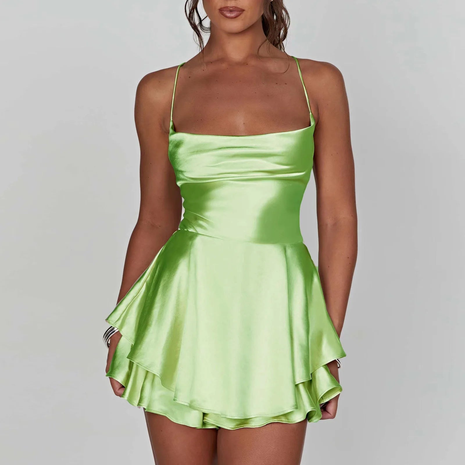 DolceSeta Satin Kjole