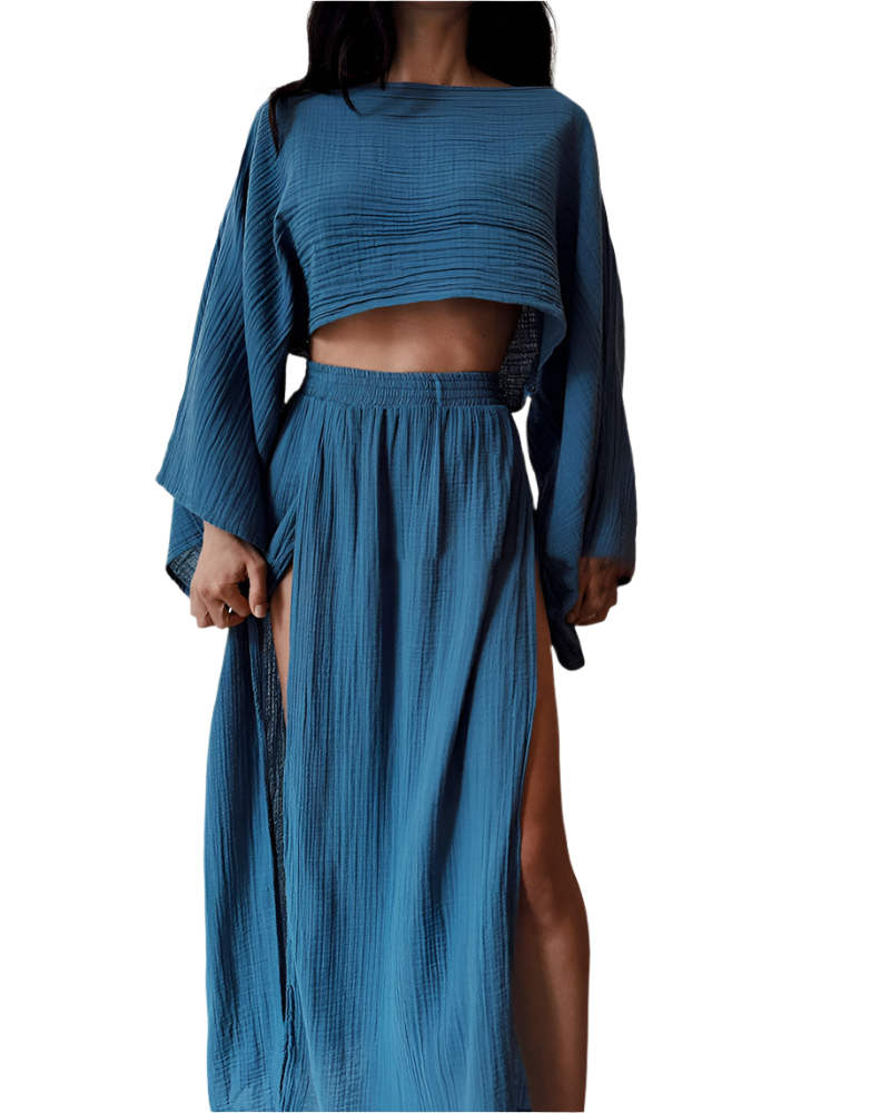 Elena – Boho-Chic Kvinders Bomuldssæt