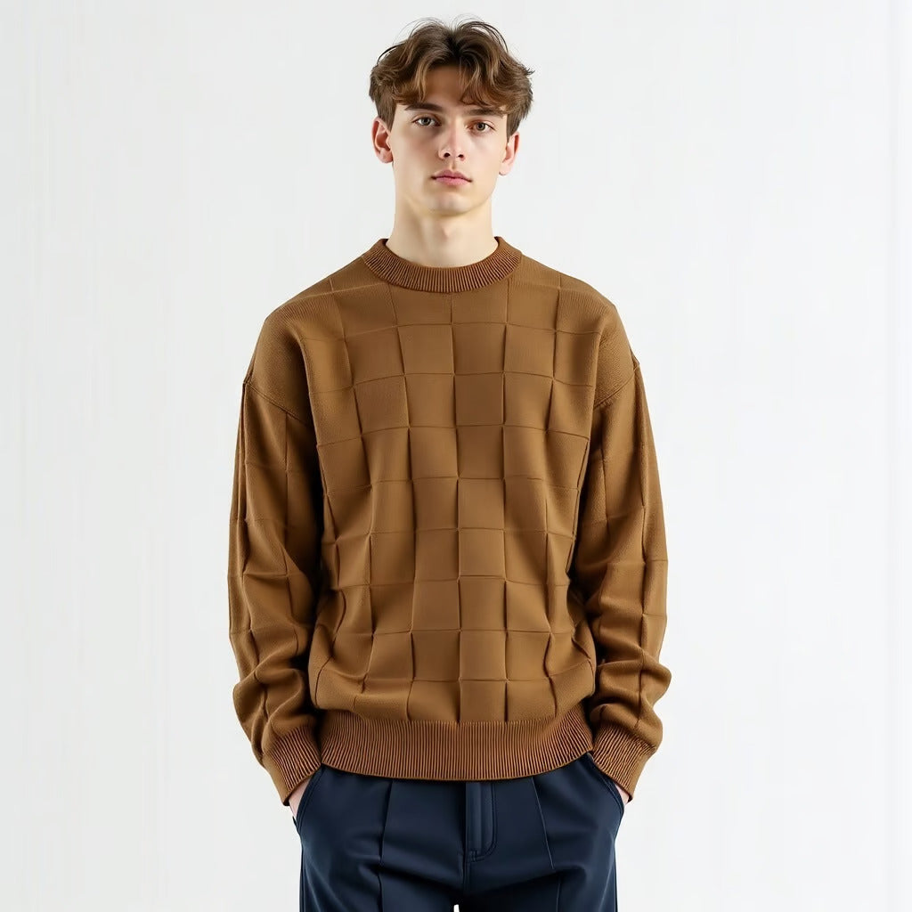 Alessandro – Herresweater med Klassisk Ternemønster