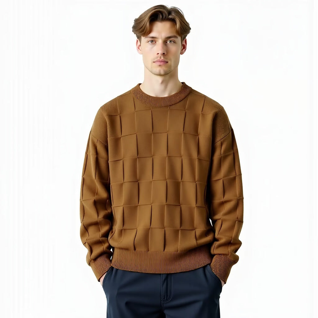 Alessandro – Herresweater med Klassisk Ternemønster