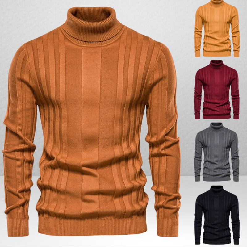 Leonidas – Slim-Fit Herre Rullekravetrøje