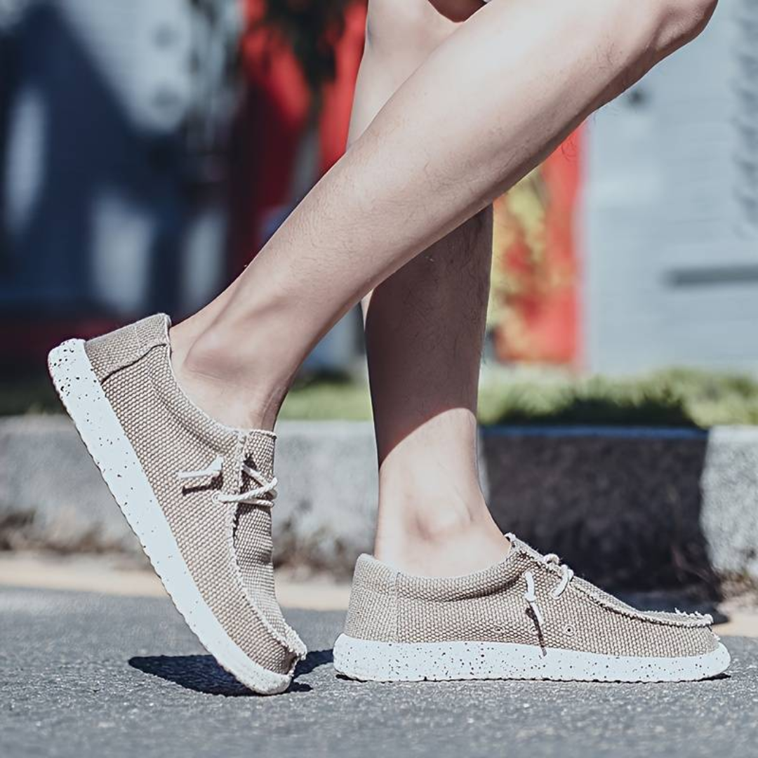 Luca – Letvægts Canvas Slip-On Sko til Mænd