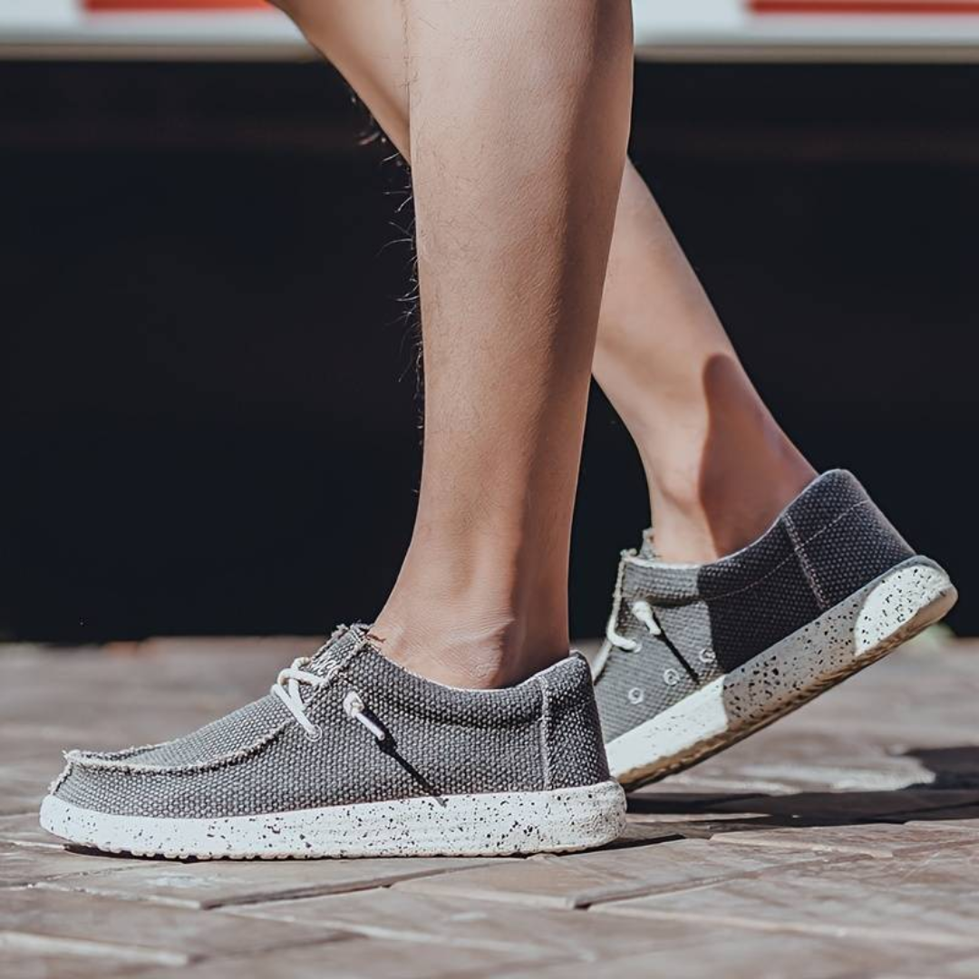 Luca – Letvægts Canvas Slip-On Sko til Mænd