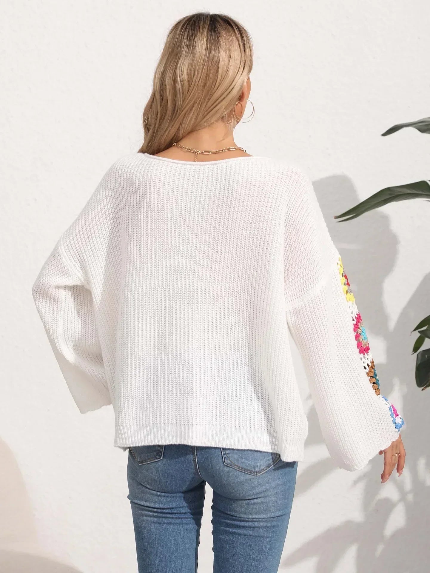 MatteoCorsi Broderet Hæklet Sweater Til Kvinder
