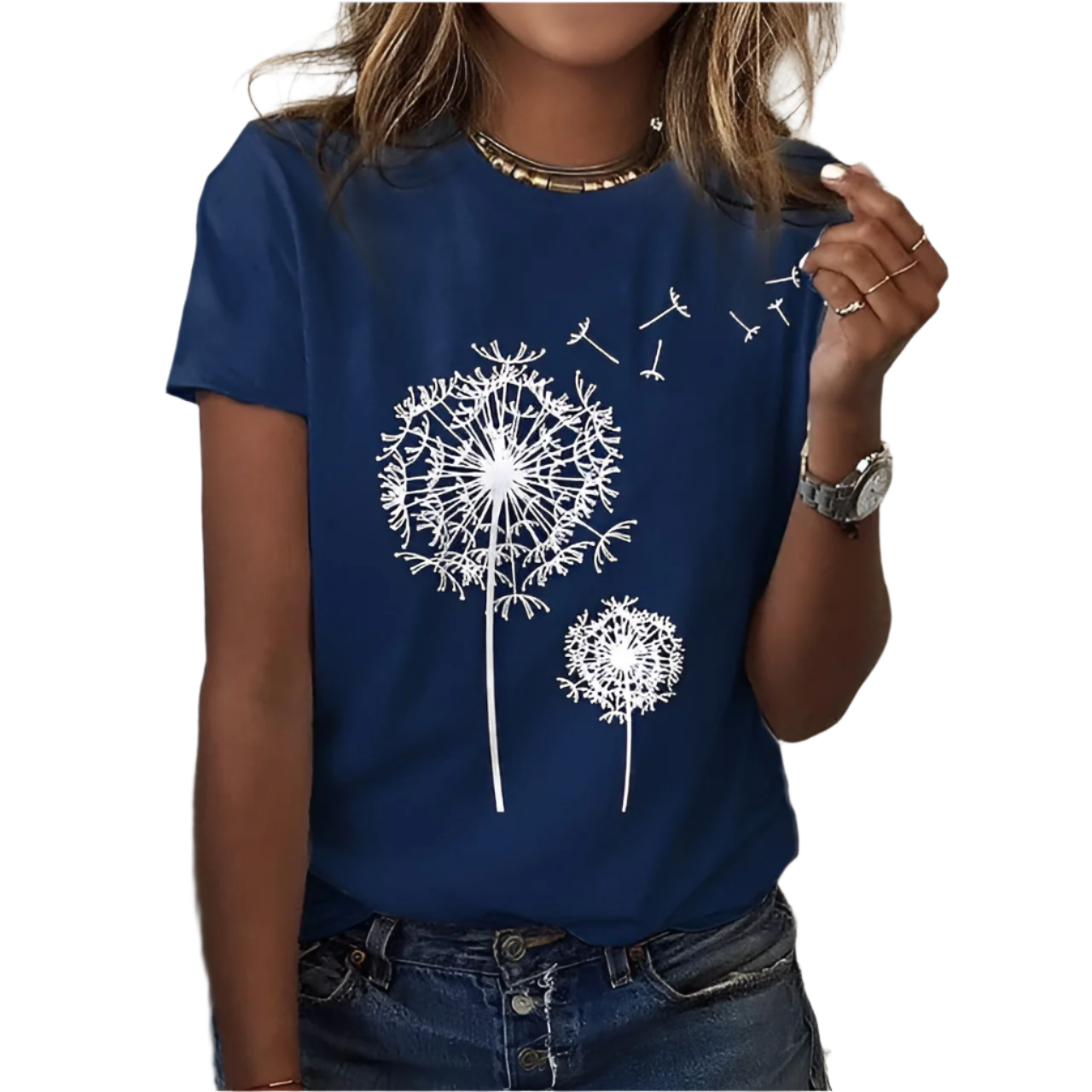 Isabella – Drømmeagtig Mælkebøtte T-shirt til Kvinder