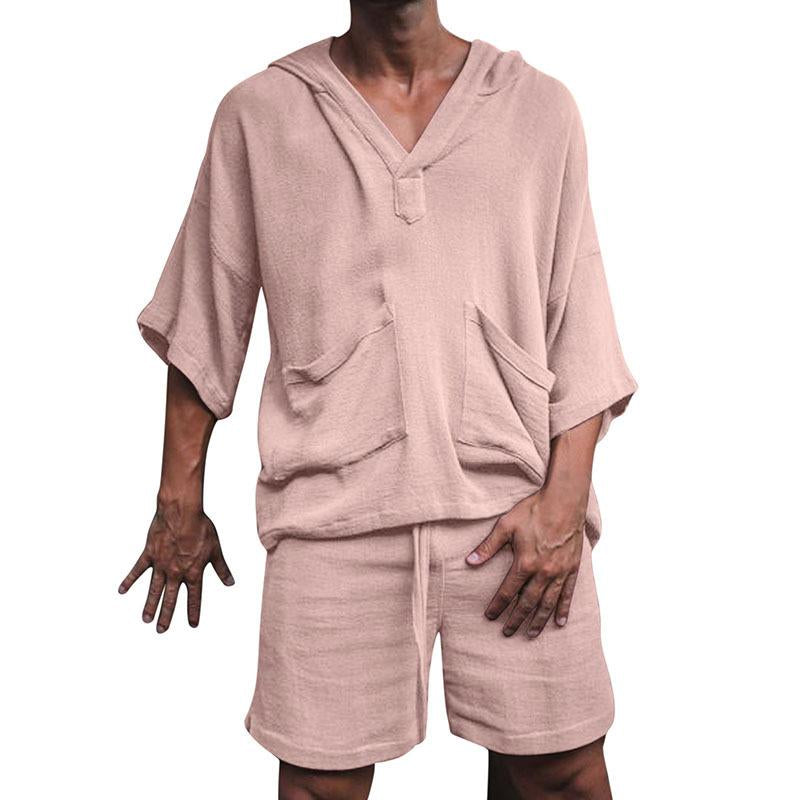 Lorenzo – Løstsiddende Sommer Sæt i Bomuld til Mænd