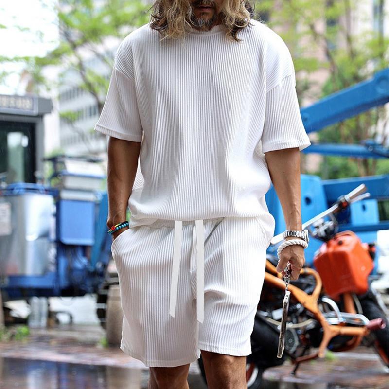 Luca – Let Sommersæt til Mænd med Striber