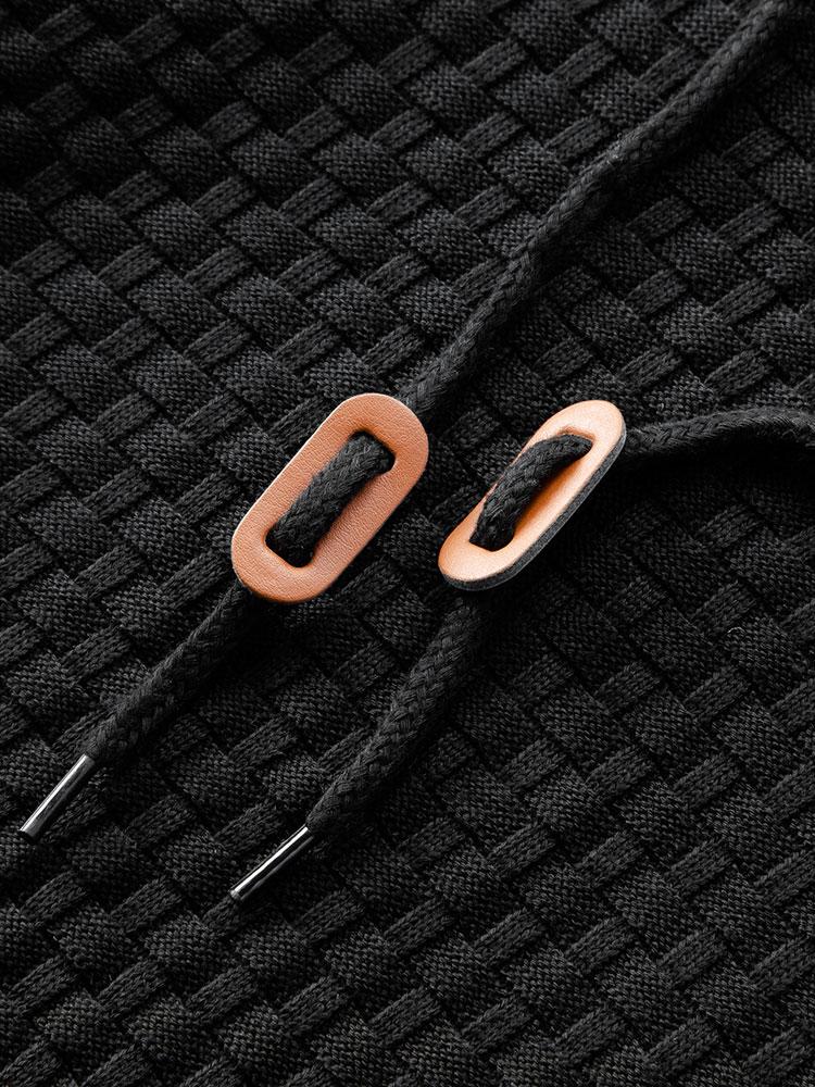 EttoreFilo strikket hættetrøje til mænd