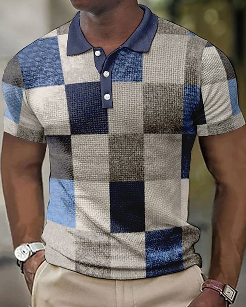 LucaMarini Ternet Kortærmet Poloshirt