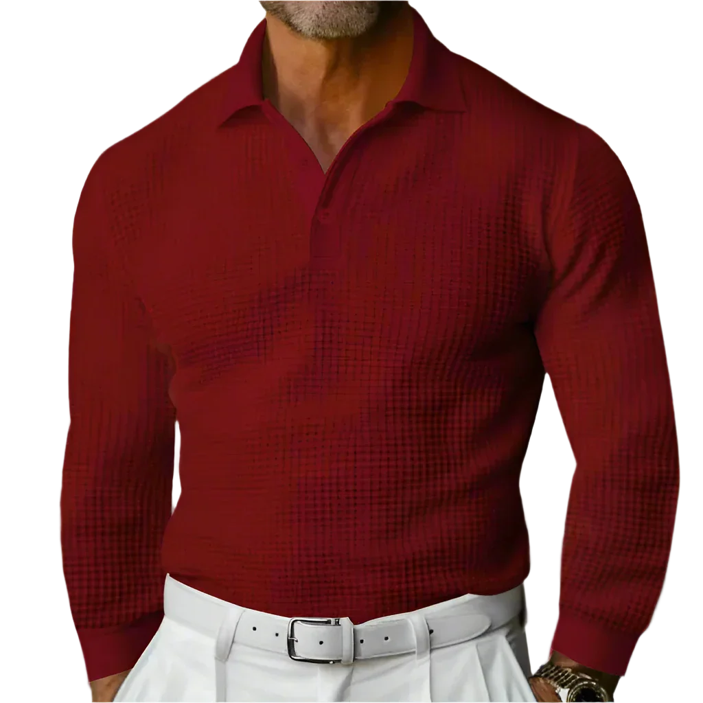 Lorenzo - Strikket sweater-polo til mænd