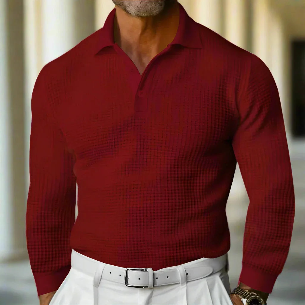 Lorenzo - Strikket sweater-polo til mænd
