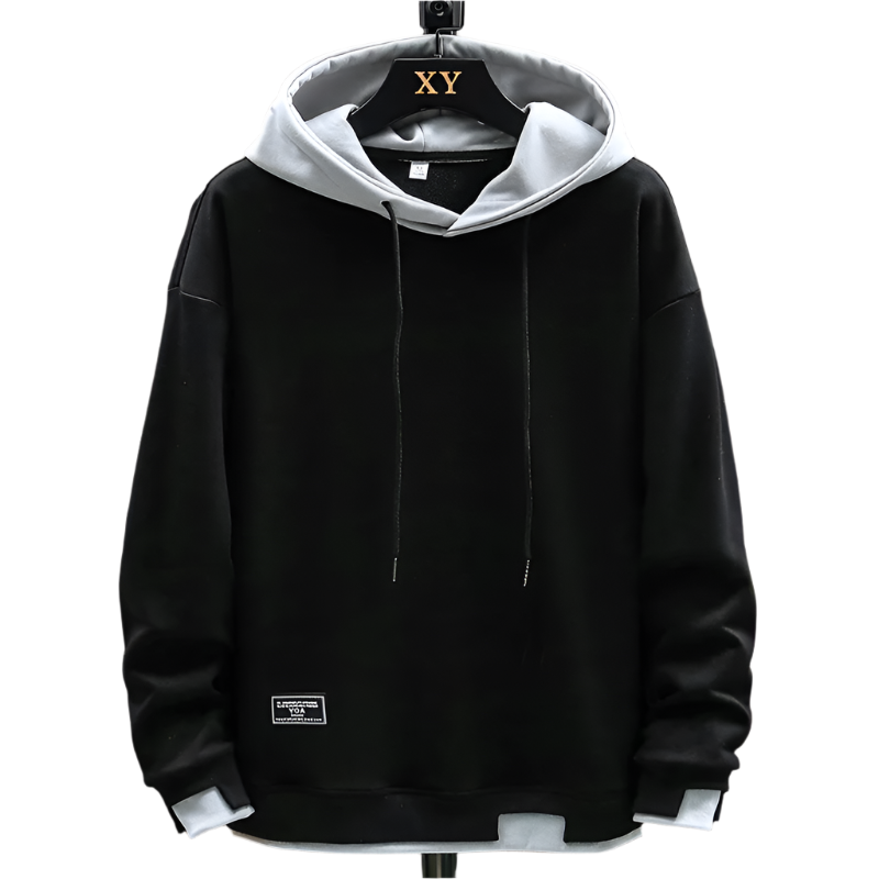 Lorenzo – Tofarvet Herre Hoodie i Bomuld