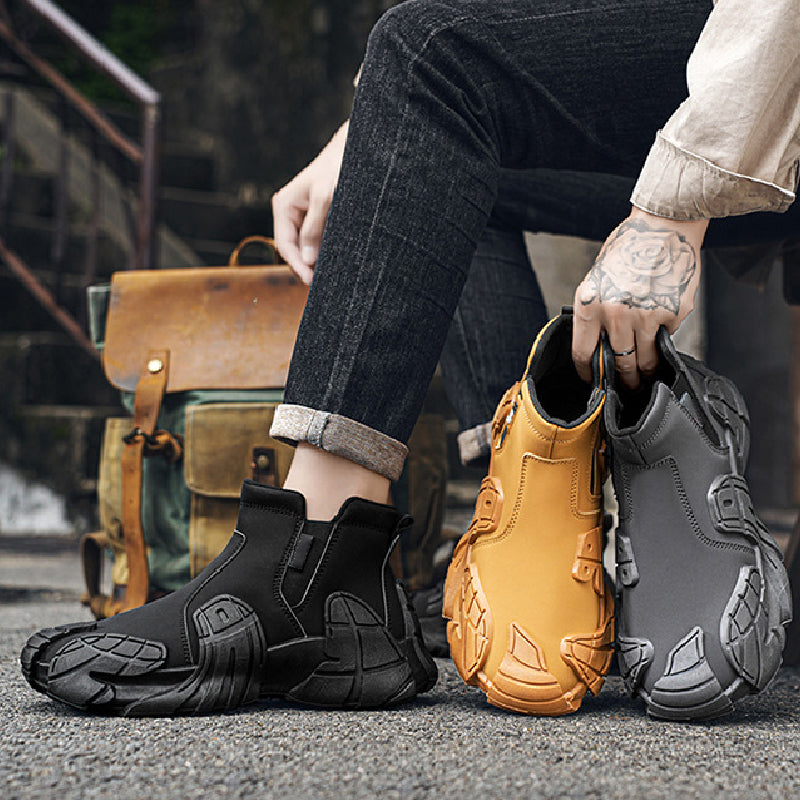 Leonardo – Stilrene Slip-On Høje Sneakers til Mænd