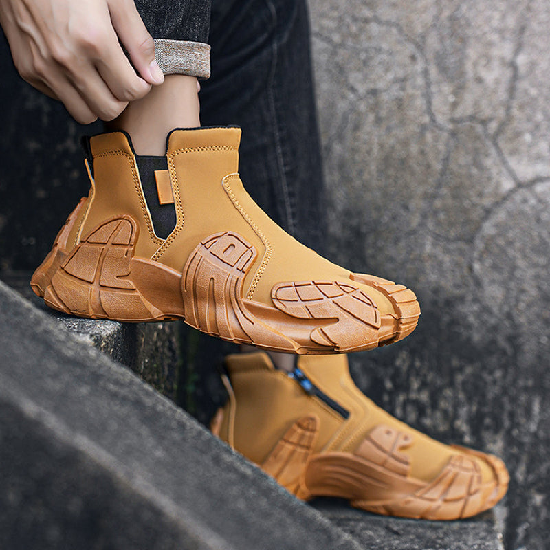 Leonardo – Stilrene Slip-On Høje Sneakers til Mænd