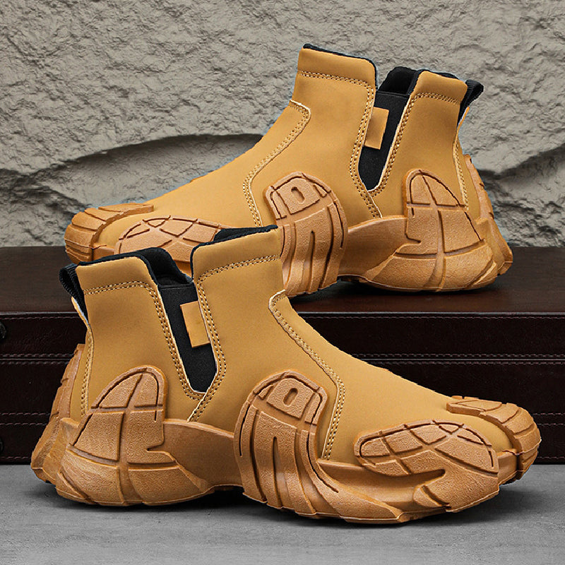 Leonardo – Stilrene Slip-On Høje Sneakers til Mænd