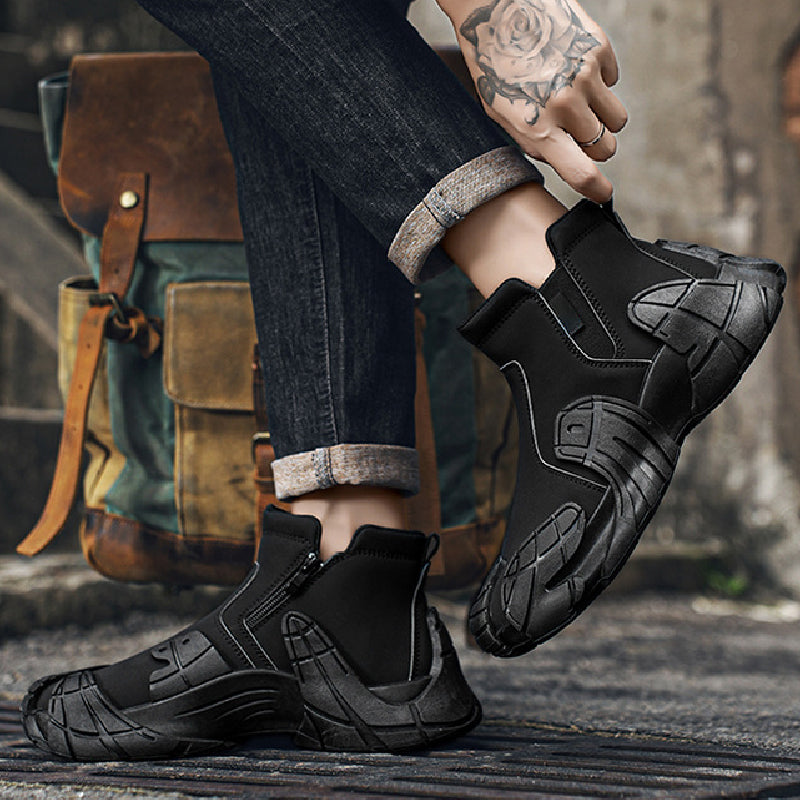 Leonardo – Stilrene Slip-On Høje Sneakers til Mænd