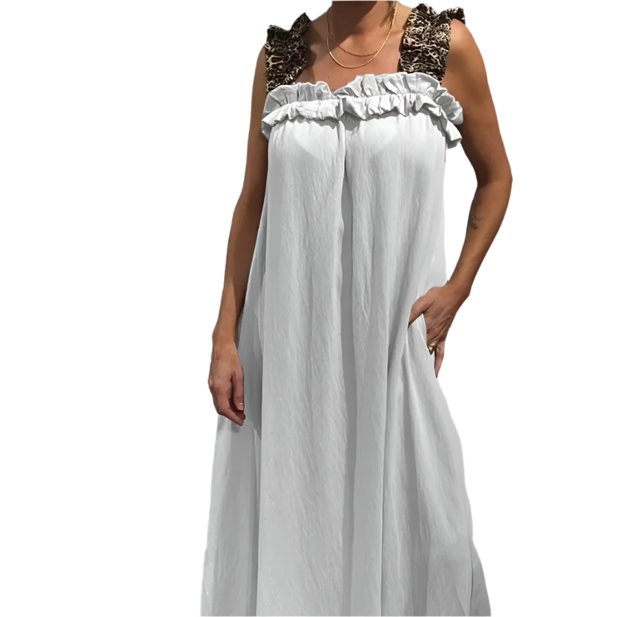 Isabella – Let og Ærmeløs Sommerkjole med Lommer til Kvinder