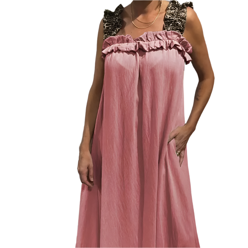 Isabella – Let og Ærmeløs Sommerkjole med Lommer til Kvinder