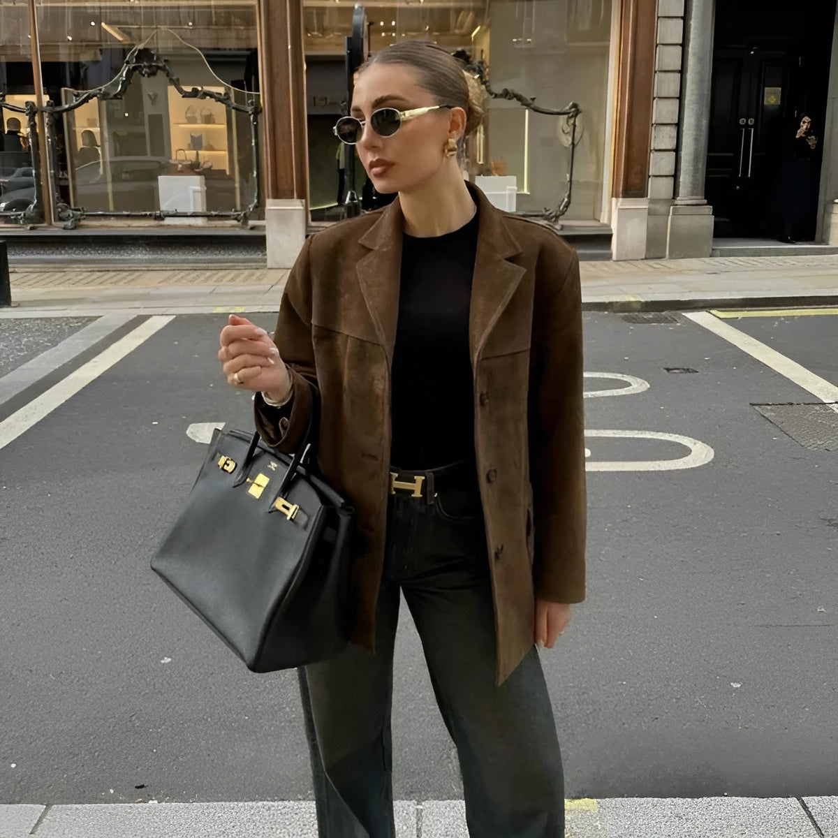 Alessandra – Alsidig Dameblazer i Ruskind