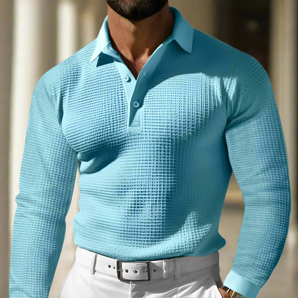 Lorenzo - Strikket sweater-polo til mænd