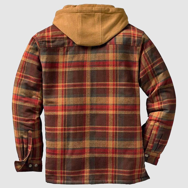 LucaVitale Flannel Plaid Shirt Jakke Til Mænd
