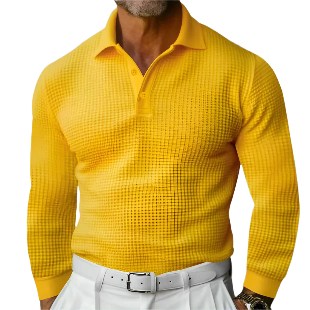 Lorenzo - Strikket sweater-polo til mænd
