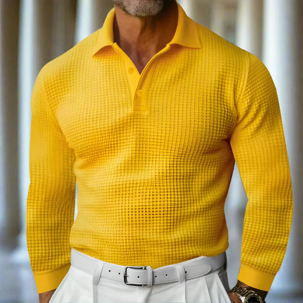 Lorenzo - Strikket sweater-polo til mænd