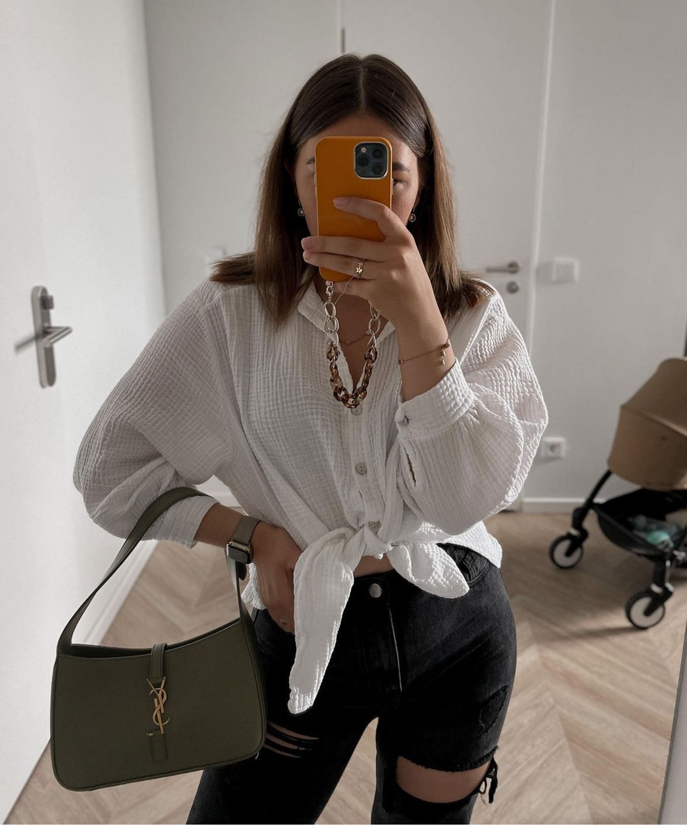 Giulia – Oversize Elegant Damebluse