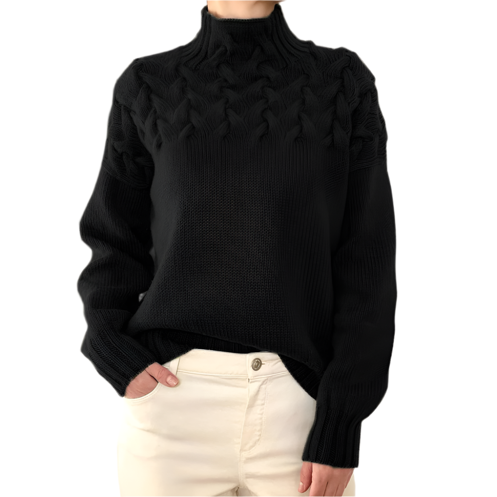 Elena – Varm Strikket Dame Rullekrave